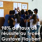 98 % taux de réussite au baccalauréat au lycée Gustave Flaubert de la Marsa