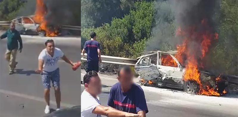 En vidéo : 2 individus meurent brûlés vifs sur l’autoroute Tunis-Hammamet 