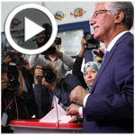 En Vidéo : Entouré de sa femme et de sa fille, Hamma Hammami vote
