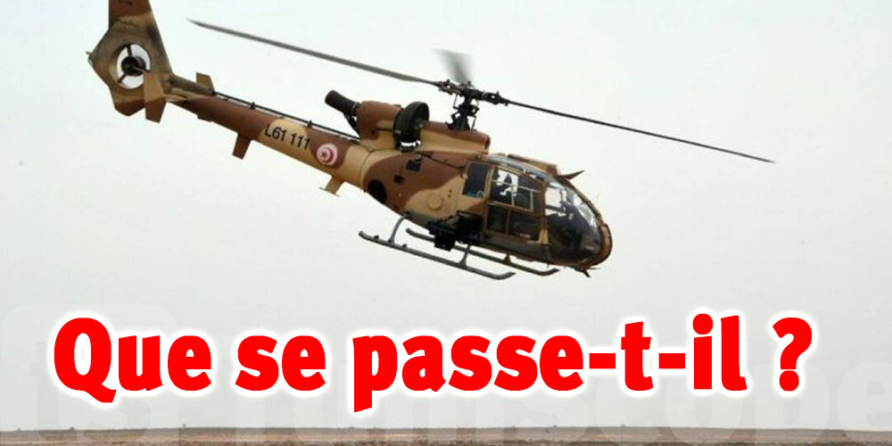Tunisie-urgent : Perte de contact avec un hélicoptère qui effectuait une mission