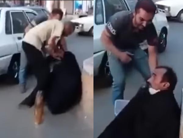 بالفيديو: تنكّر بزيّ امرأة وجلس وسط الشّارع يتسّول...هكذا افتضح أمره ! 
