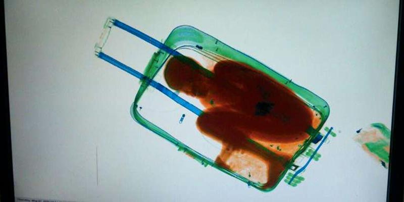 Caché dans une valise, un homme tente de passer la frontière sur le bateau Carthage