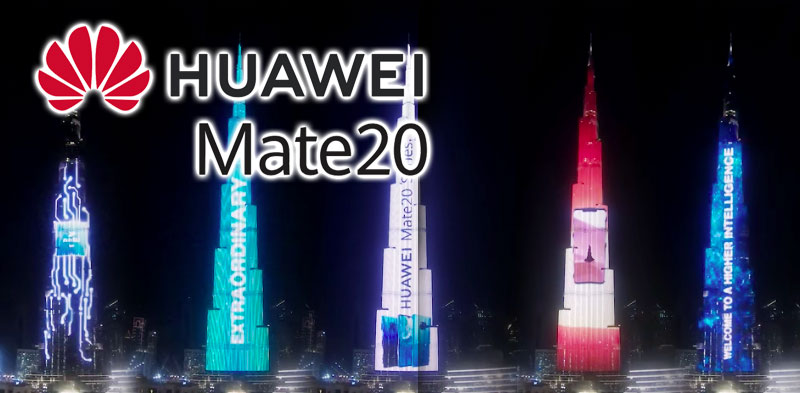 En vidéo : Pour son Mate 20, Huwaei s’offre un spectacle incroyable au Burj Khalifa