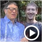 En vidéo : Mark Zuckerberg à Bill Gates : un seau d'eau glacée sur la tête !