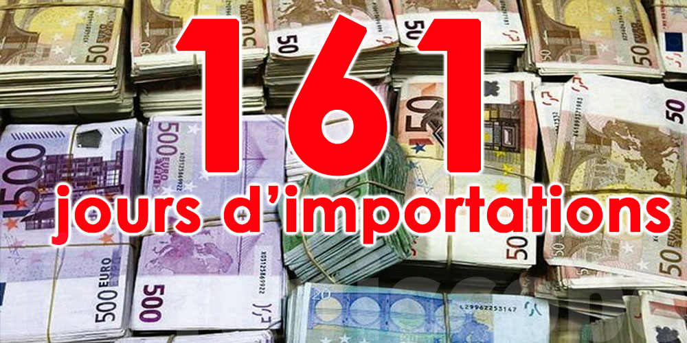 Nouveau record, 161 jours d’importations jusqu'au 5 janvier
