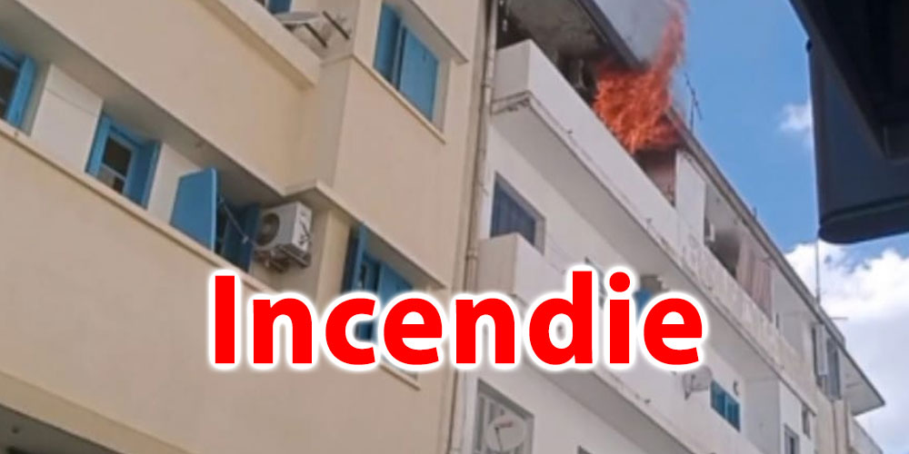 Tunisie: Incendie dans un appartement au centre-ville de Tunis 