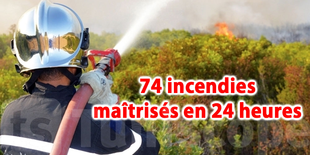 74 incendies maîtrisés ces dernières 24 heures