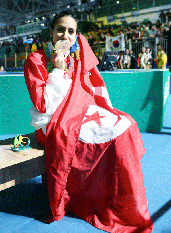 En photos : Qui est Inès Boubkari, la Tunisienne qui a remporté la médaille de bronze aux JO ?