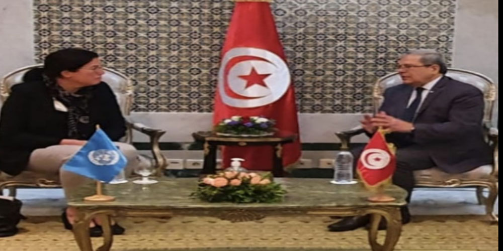 وزير الخارجية يتسلم رسالة اعتماد الممثلة المقيمة لبرنامج الأمم المتحدة الإنمائي بتونس