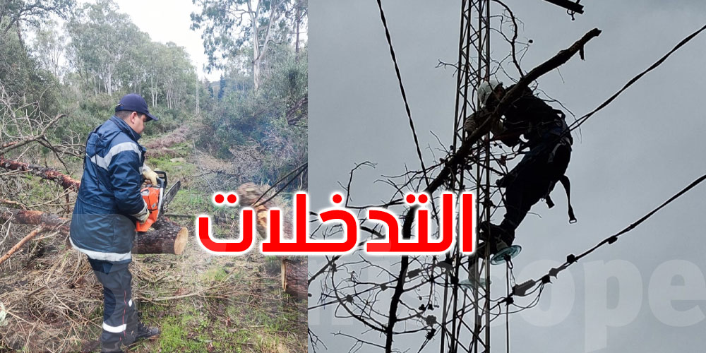 بعد التقلبات الجوية: تعبئة شاملة لإعادة التيار الكهربائي وحركة المرور بجندوبة