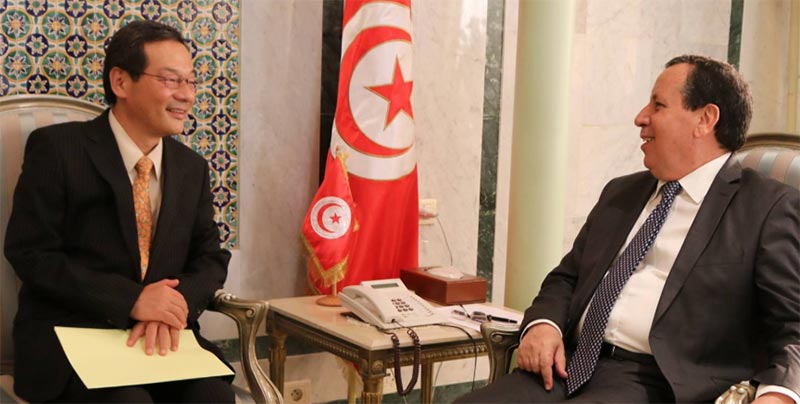 الجهيناوي يستقبل سفير اليابان بتونس الذي انتهت مهامه