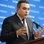 Mehdi Jomaa donne une conférence au Forum Mondial des Leaders à Columbia University, New York