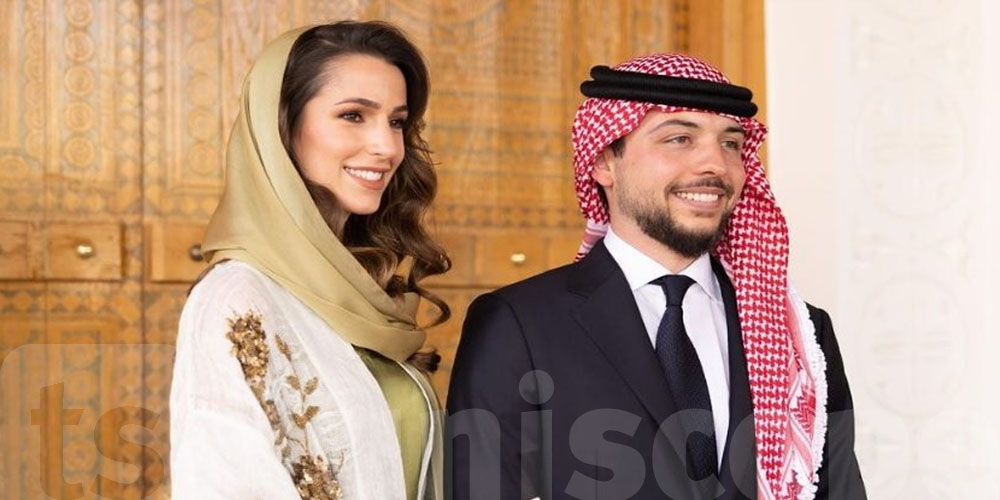 الأمير حسين والأميرة رجوة يرزقان بمولودهما الأول