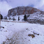 Photo du Jour : La table de Jugurtha sous la neige
