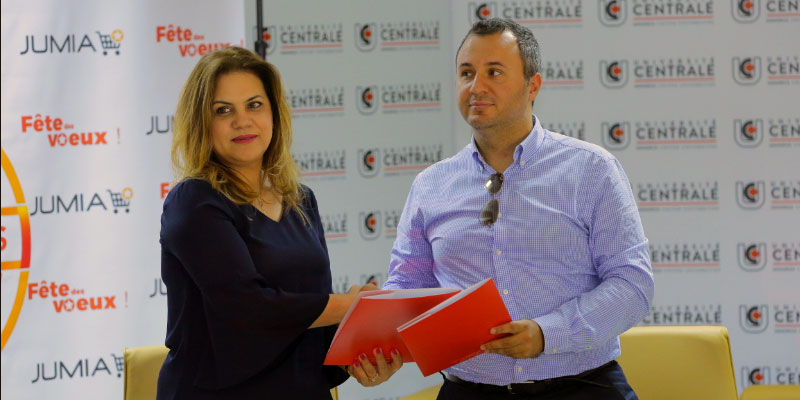 Signature d’une convention entre l’Université Centrale et Jumia
