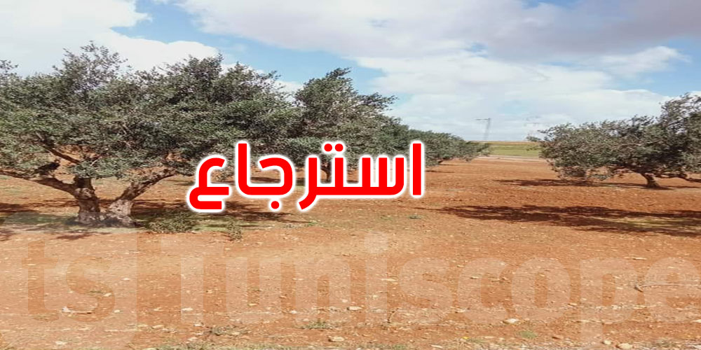 في ولايتي القيروان والقصرين: وزارة أملاك الدّولة تسترجع 106,5 هك من أراضيها