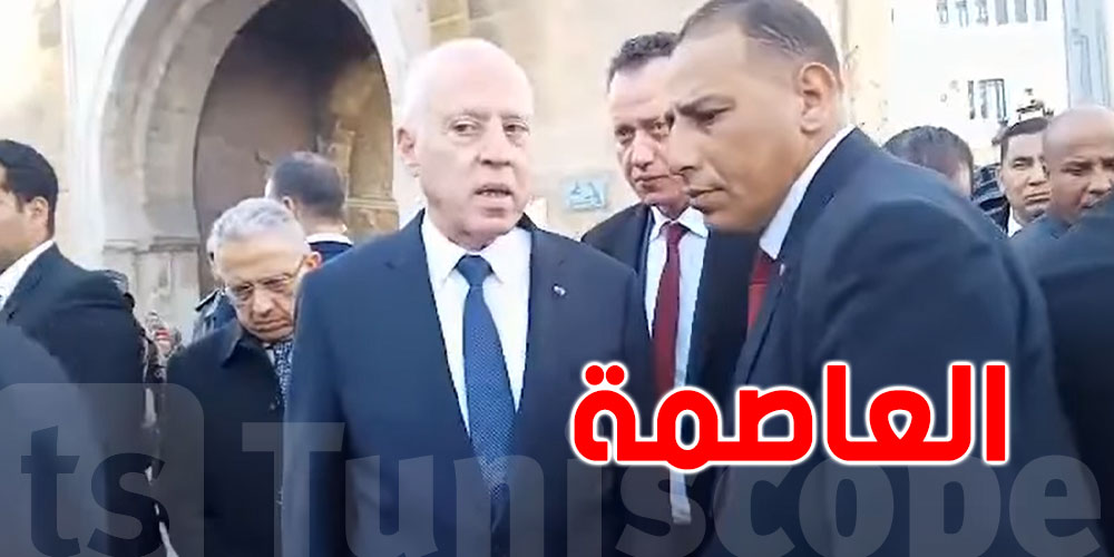 قيس سعيّد في جولة بشوارع العاصمة