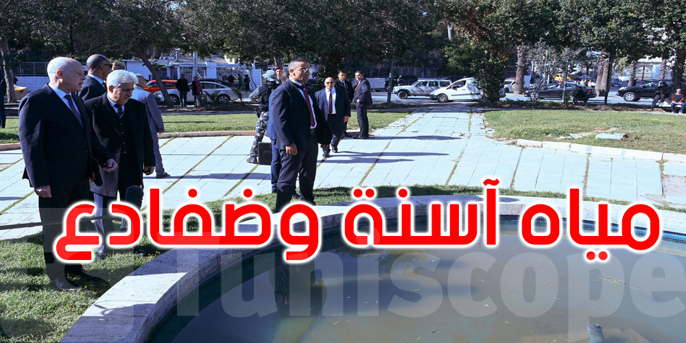 بالفيديو: قيس سعيد: الحد الأدنى في ساحة باستور غير موجود والضفادع تسكن مياه النافورات
