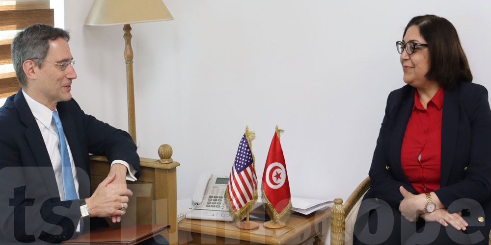وزيرة التجارة تلتقي سفير أمريكا بتونس