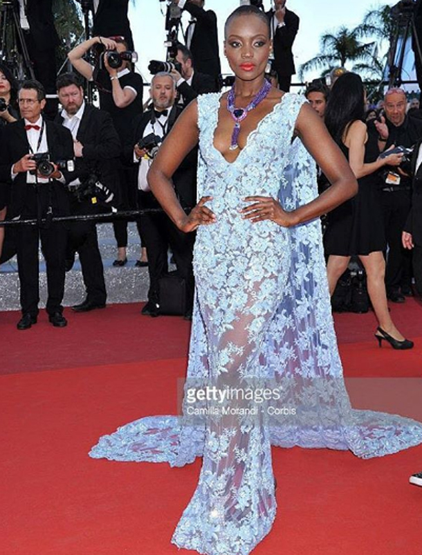 En photos : Miriam Odemba dans une fabuleuse robe signée Ali Karoui 