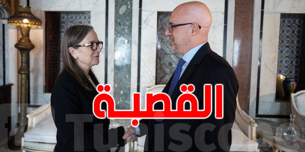 محور لقاء رئيسة الحكومة بالسفير الايطالي بتونس