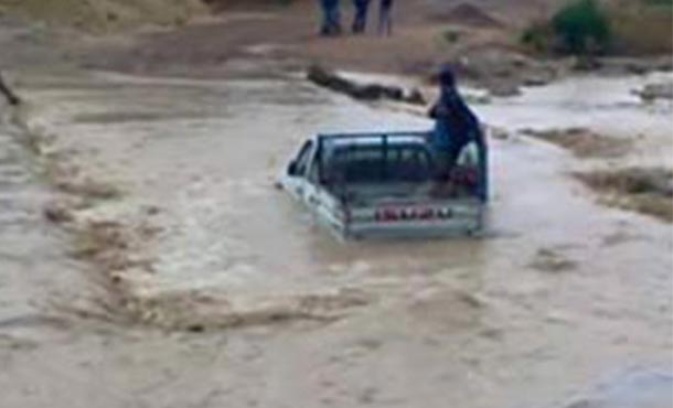 Deux citoyens portés disparus à Kasserine à cause des inondations