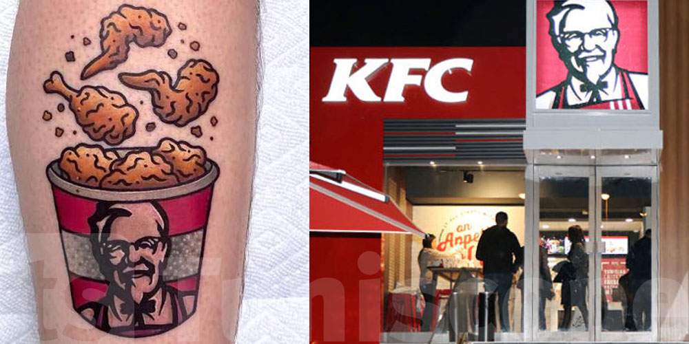 توشّم شعار KFC على بدنك… وتاكل الدجاج ببلاش مدى الحياة!