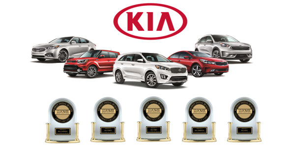 Kia en tête du classement sur la qualité initiale de J.D. Power pour la deuxième année consécutive