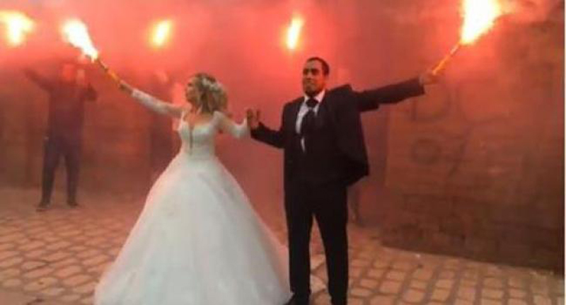 بالفيديو: بحضور ''زازا''، كلاي بي بي جي يحتفل بزواجه في أجواء صاخبة بباب جديد