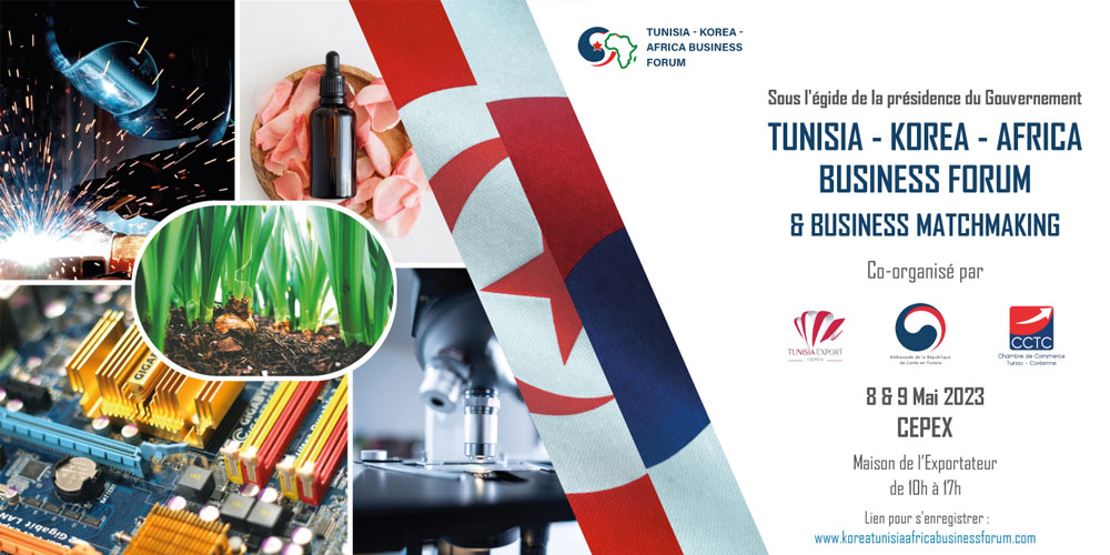 Korea-Tunisia-Africa Business Forum les 8et 9mai 2023 