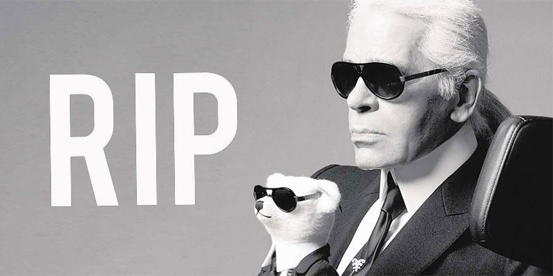 Le couturier Karl Lagerfeld n'est plus