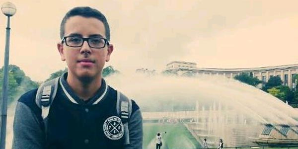 Adam Khachnaoui, lauréat du Bac 2016 avec 19,77 de moyenne