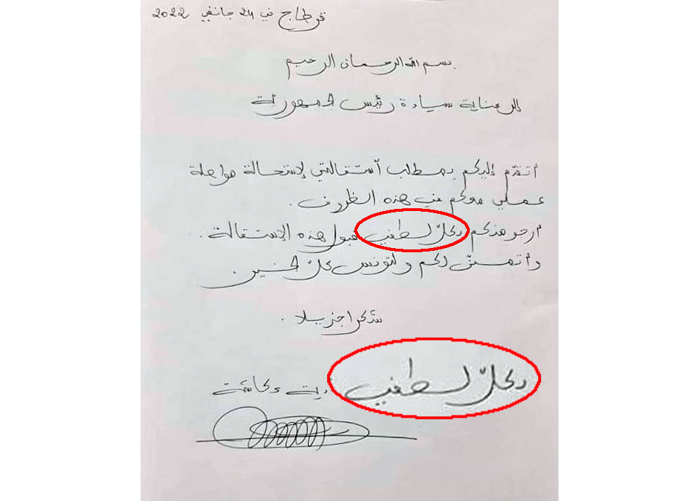 صورة: هذا نص استقالة نادية عكاشة