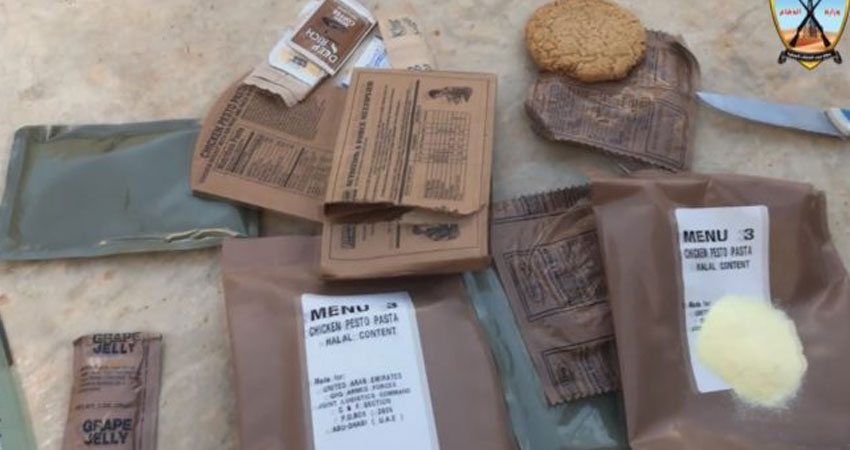 فيديو..وجبات إماراتية في حقائب الجيش الليبي