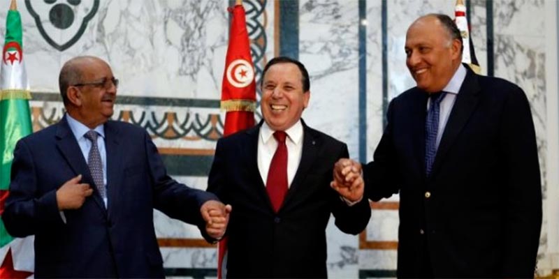 وزراء خارجية تونس والجزائر ومصر يرفضون أي تدخل أجنبي في ليبيا
