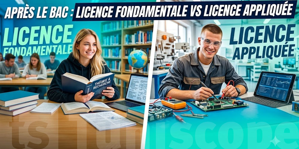 Après le bac : tout savoir sur la différence entre la licence fondamentale et la licence appliquée
