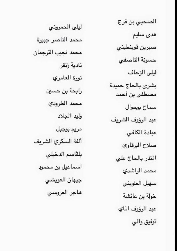 La liste nominative des députés qui ont refusé la convocation de la présidence de la République