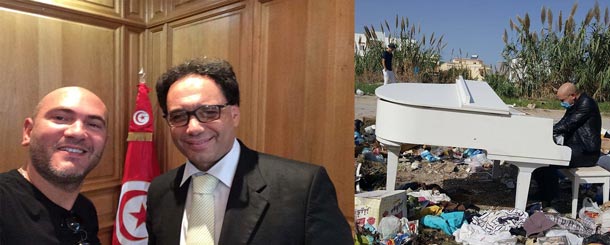 Après avoir joué du Piano au milieu des poubelles : Le ministre de la Culture rend hommage à Lotfi Gharbi