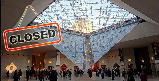 Le musée du Louvre fermé jusqu’à nouvel ordre 