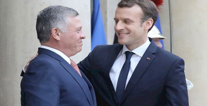 ماكرون: فرنسا مستعدة لحفظ الأمن على الحدود السورية الأردنية
