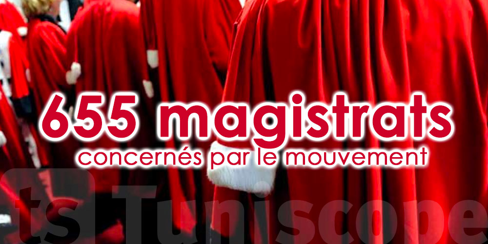 655 magistrats concernés par le mouvement annuel