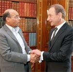 Bertrand Delanoë Maire de Paris reçu par M. Marzouki