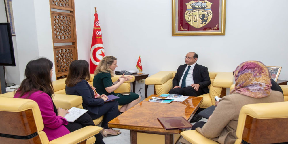 ملف الهجرة محور لقاء مالك الزاهي بنائبة المدير العام للمنظمة الدولية للهجرة