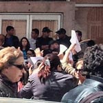 Halima Maalej scande des slogans en faveur de la ministre de la femme