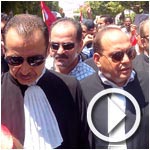 En vidéo- Manifestation des avocats à l’avenue Habib Bourguiba