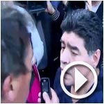En vidéo : Diego Maradona s’énerve contre un journaliste et le gifle 