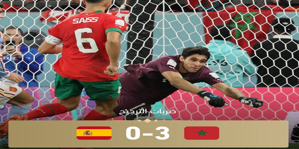 مونديال قطر: المغرب يزيح إسبانيا ويترشح لأول مرة في تاريخه