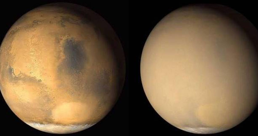 المريخ يظهر في سماء الأرض نهاية جويلية