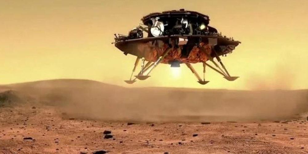 L'astromobile chinois explore la planète Mars