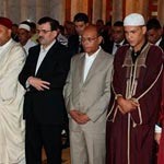محمد المنصف المرزوقي و علي العريض يؤديان صلاة عيد الفطر